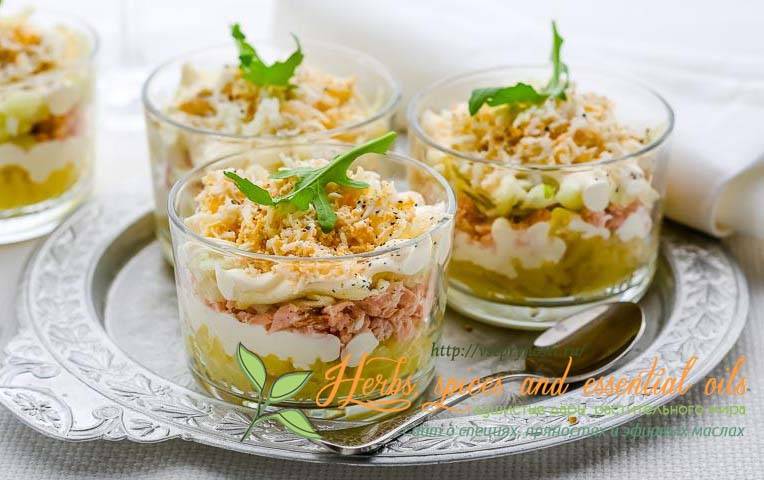 Вкусные слоеные салаты к празднику и на каждый день