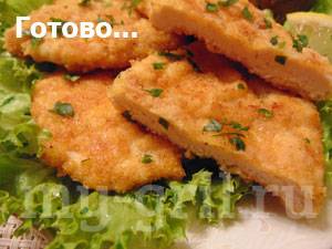 Отбивные из куриной грудки: в панировке, кляре, на сковороде и в духовке