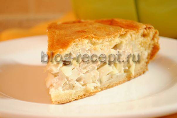 Курник с курицей и картошкой