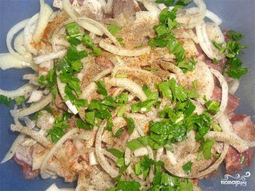 Шашлык с киви
