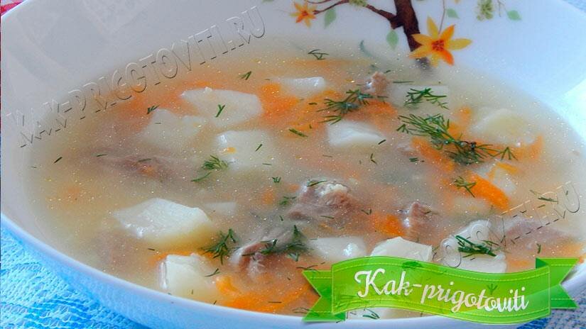 Пшенный суп