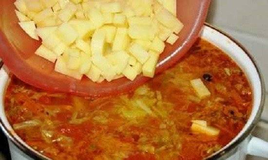 Борщ без капусты