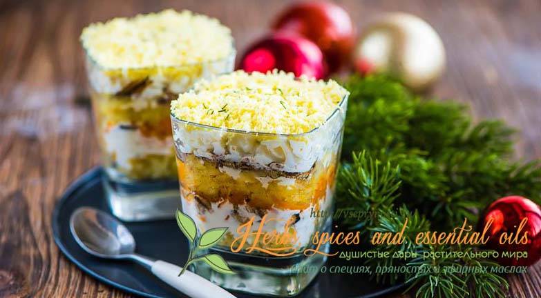 Вкусные слоеные салаты к празднику и на каждый день