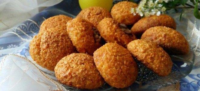 Морковное постное печенье