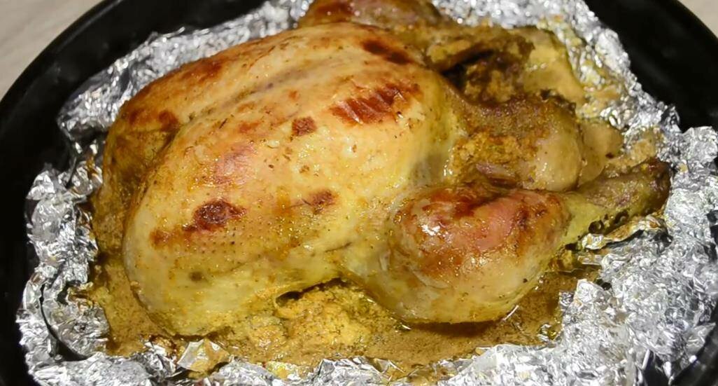Курица в духовке целиком