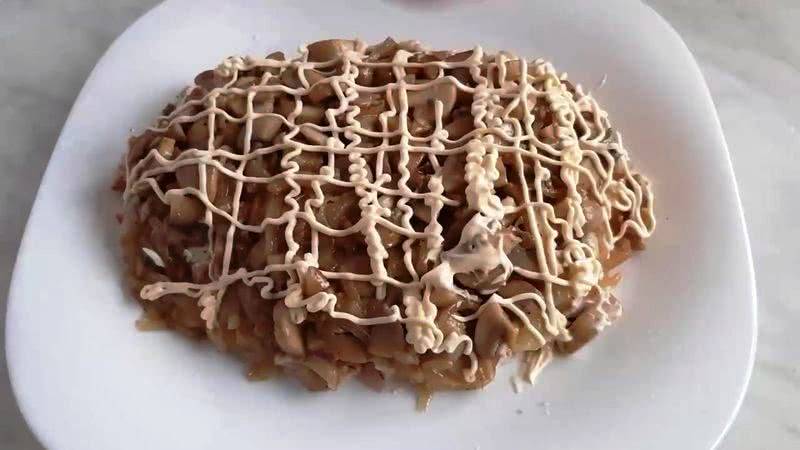 20 простых и очень вкусных салатов с шампиньонами