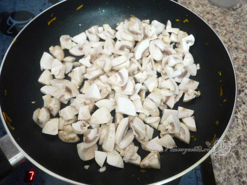 Салат с фасолью и грибами
