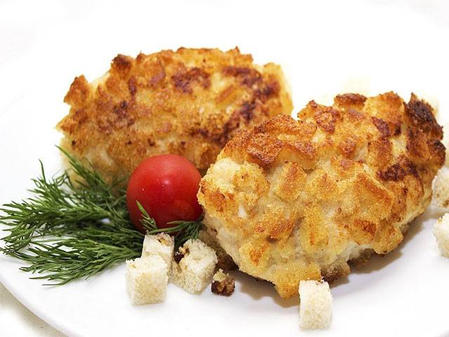 Котлеты куриные с грибами