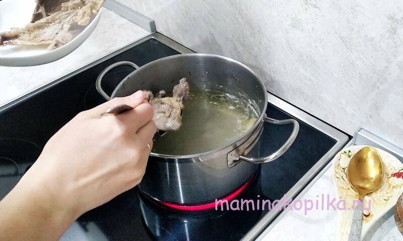 Домашняя лапша с курицей