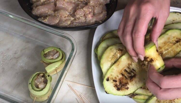 Рецепты запеканки из кабачков с курицей, вкусно приготовленной в духовке