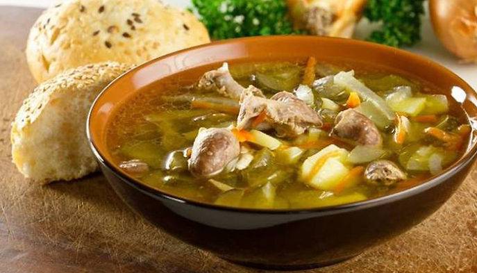 Простые и вкусные рецепты супа из куриных сердечек