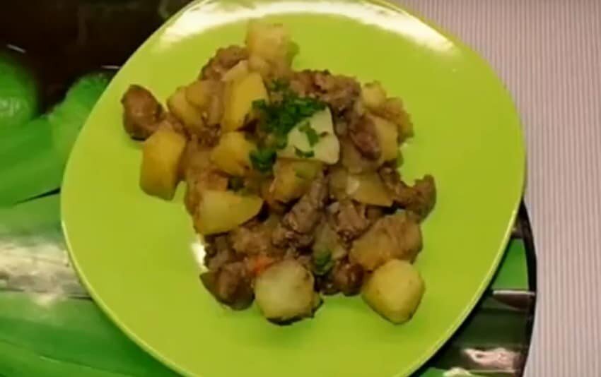 Печень с луком