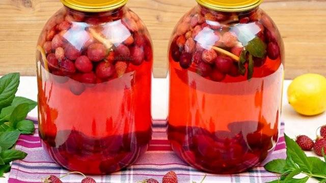 Как и сколько варить компот из вишни