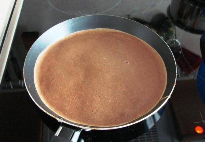 Шоколадные блины с бананом