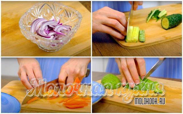 Салаты с маслом растительным