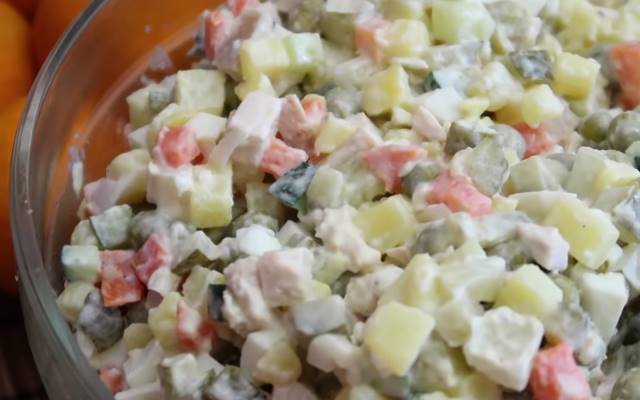 Зимний салат рецепт классический пошаговый рецепт с фото