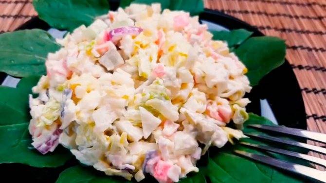 Салаты с крабовыми палочками