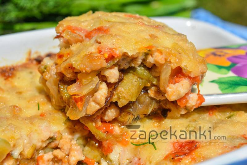 Запеканка из баклажанов с мясом в духовке