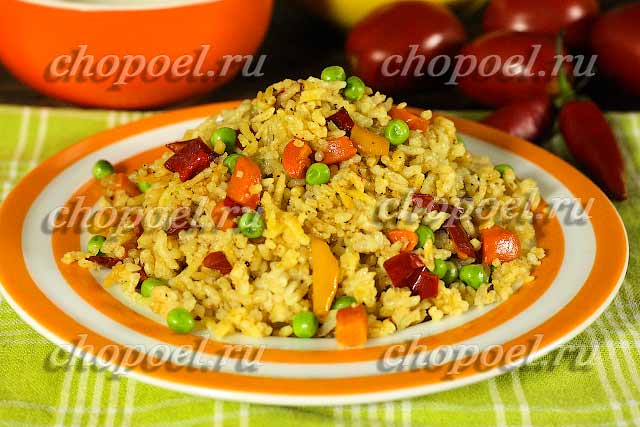 Как приготовить рис с овощами