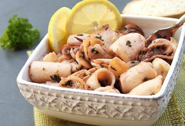 Как жарить кальмары