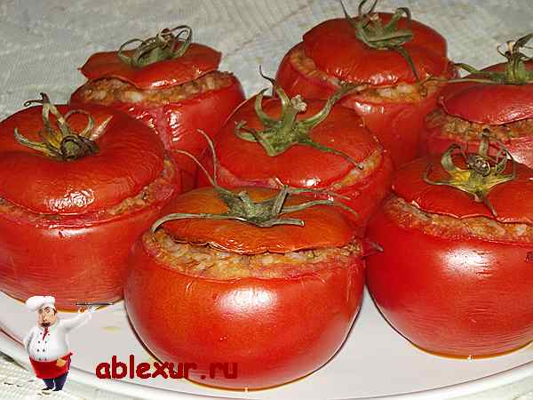 Фаршированные помидоры в духовке с мясным фаршем