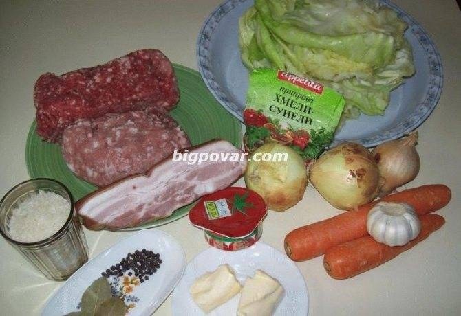 Ленивые голубцы с фаршем в духовке