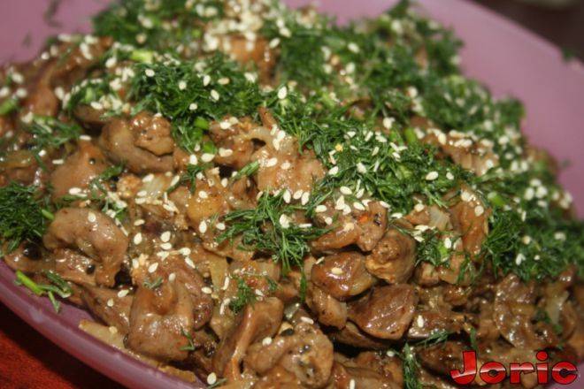Куриные сердечки