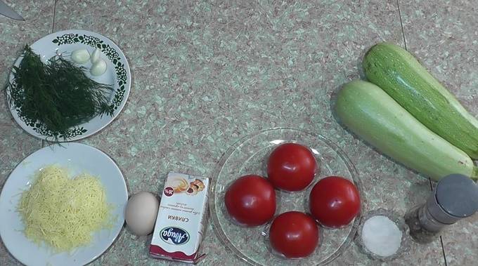 Запеканка из кабачков с сыром