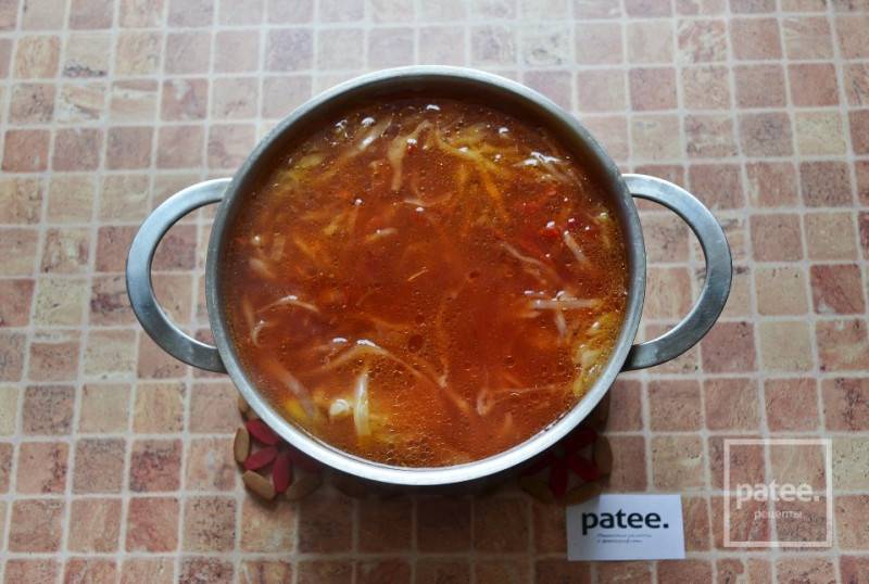 Борщ с фасолью