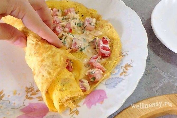 Рулет из омлета