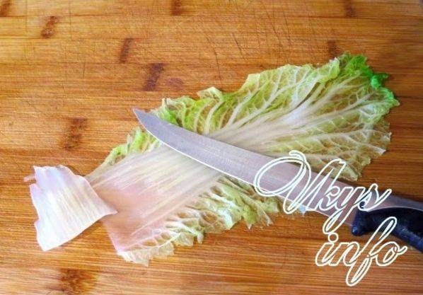Голубцы из свежей капусты и куриного фарша