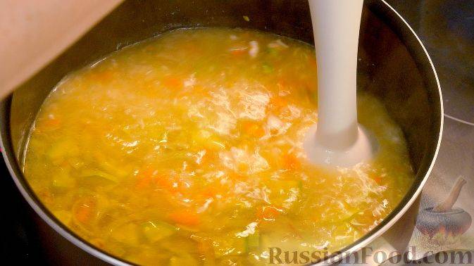 Сливочный суп с курицей