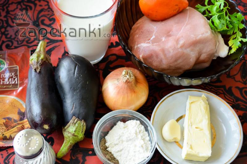 Запеканка из баклажанов с мясом в духовке