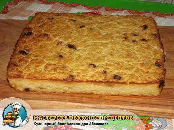 Запеканка из пшенной каши