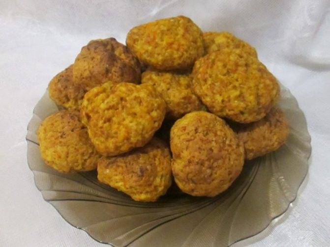 Морковное постное печенье