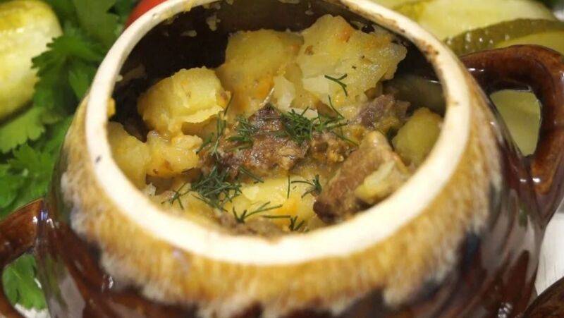 Жаркое из баранины с картофелем