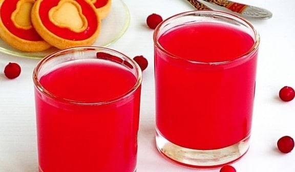 Рецепты приготовления клюквенного киселя из свежей и замороженной ягоды