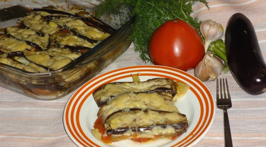 Запеканка из баклажанов с мясом в духовке