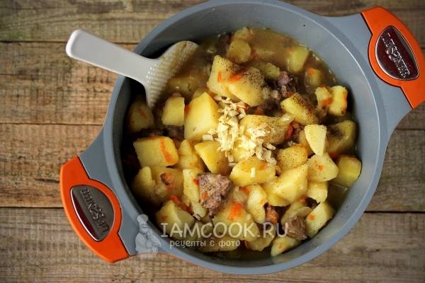 Куриные сердечки с картошкой