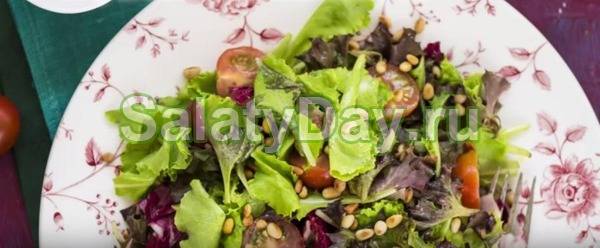 Французский салатик с курицей