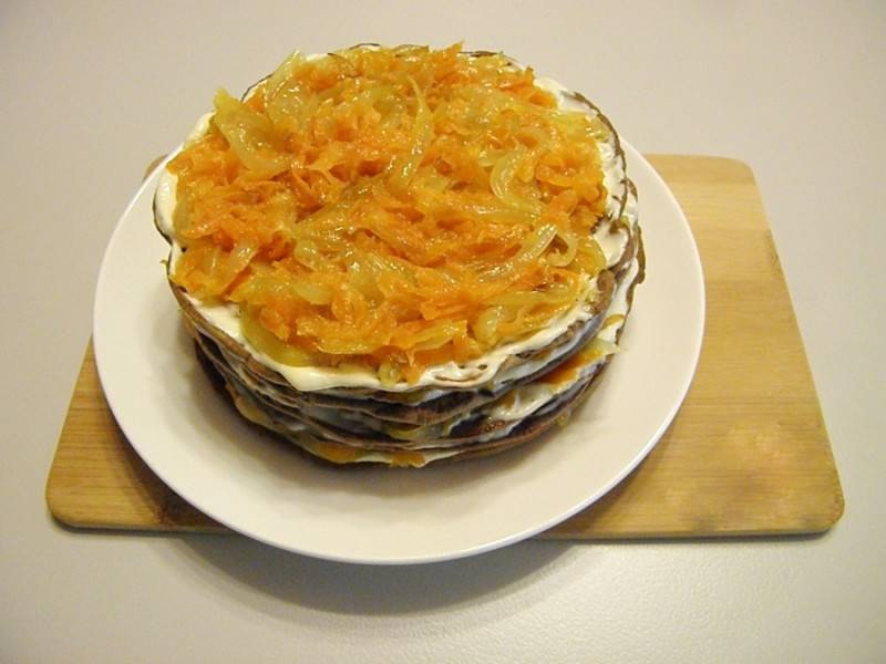Говяжья печень с картошкой и сыром в духовке