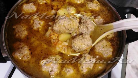 Фрикадельки с рисом рецепт