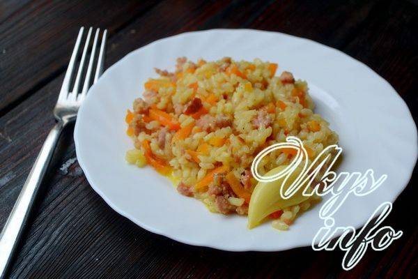 Котлеты с рисом и фаршем