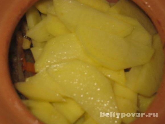 Жульен в картошке с грибами и сыром