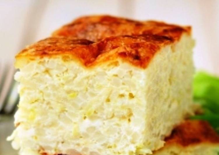 Нежная рисовая запеканка — такая вкусная, как в садике